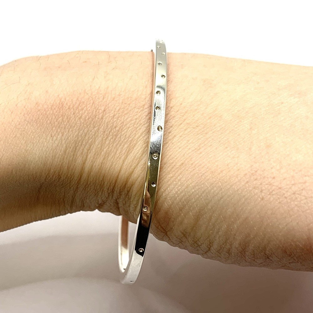 925 Sterling Silver Minimalist Bangle Bracelet