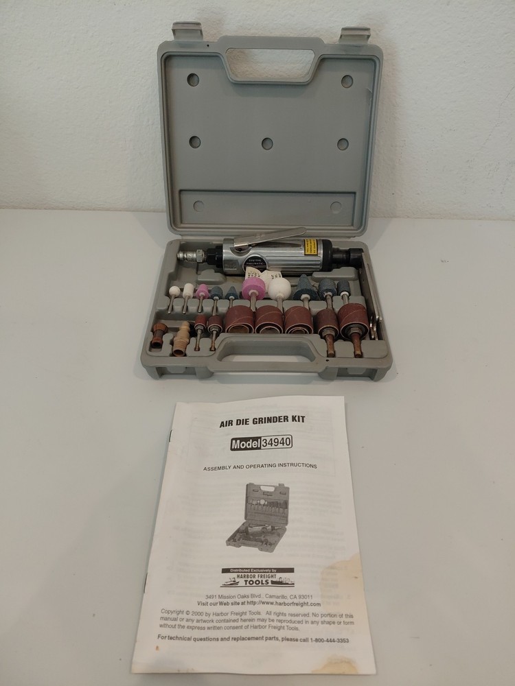 Central Pneumatic Air Die Grinder Kit Model 34940