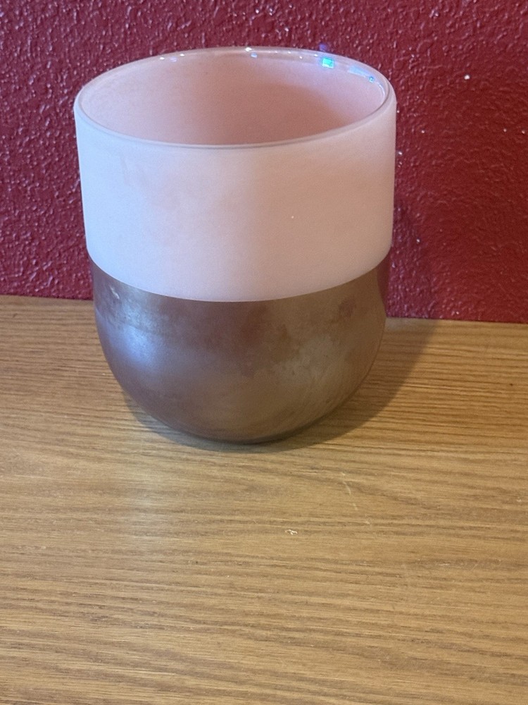 Plumrose Planter Vase Unmarked 7” Tall