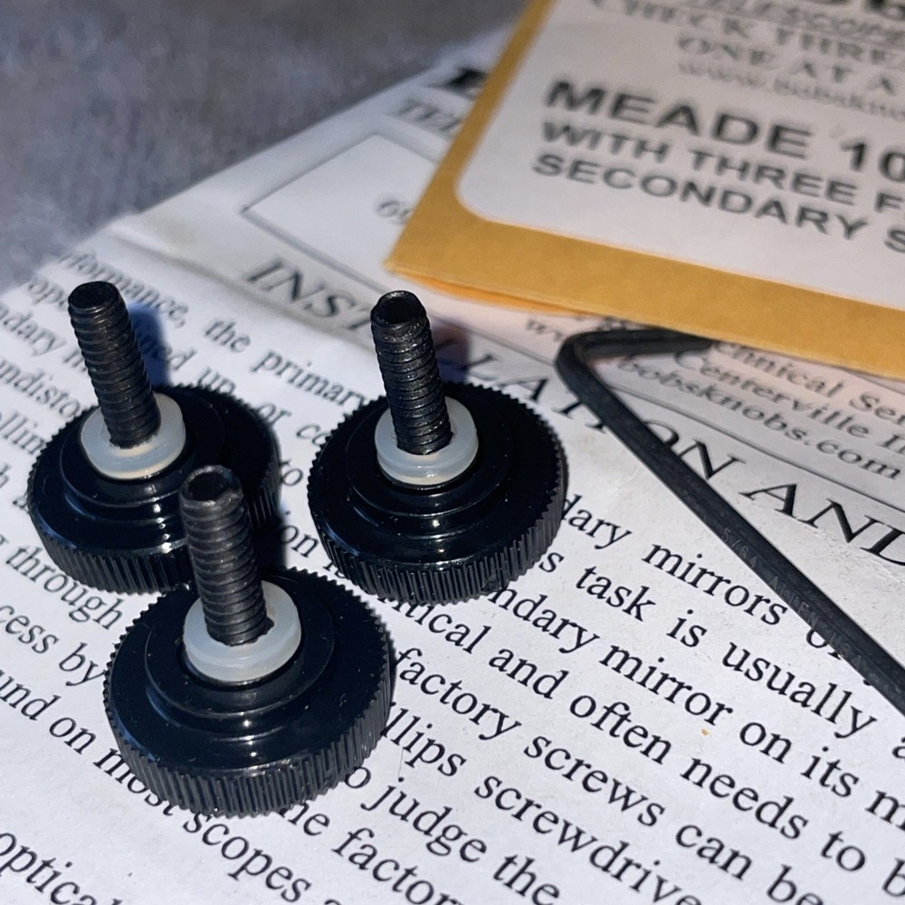 Bob's Knobs for Meade   Thumbscrews & Springs