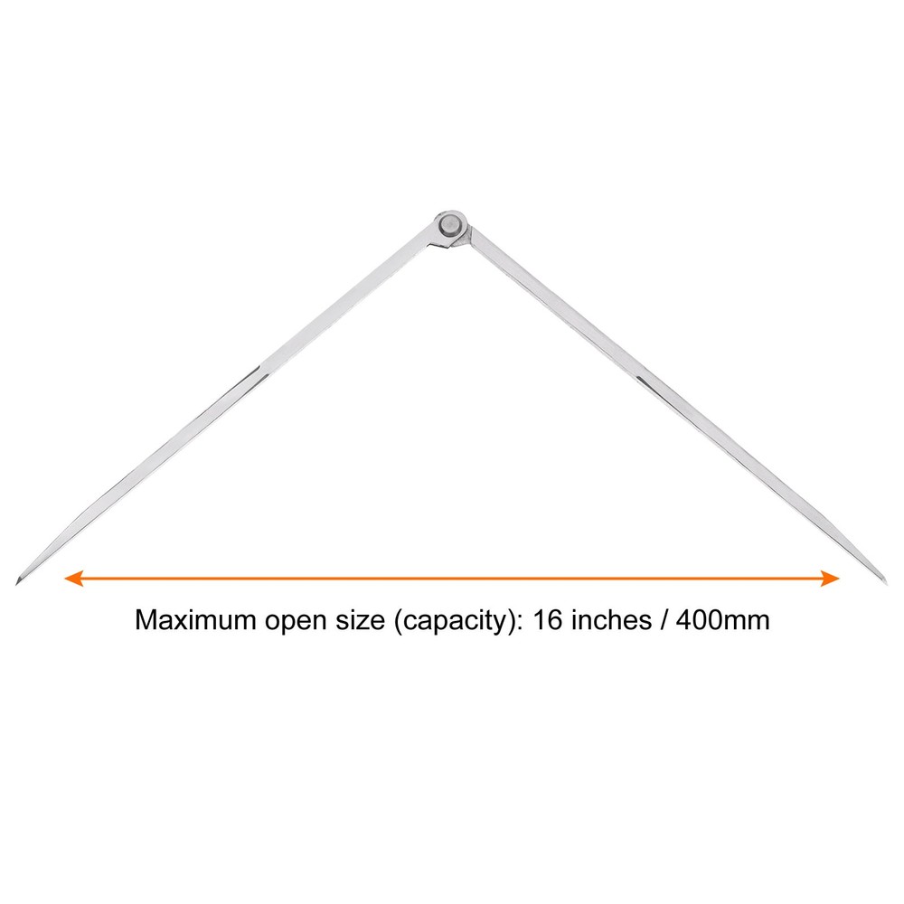 Navigation Divider 16 Inch 400mm Adjustable Straight Pattern Divider Compass