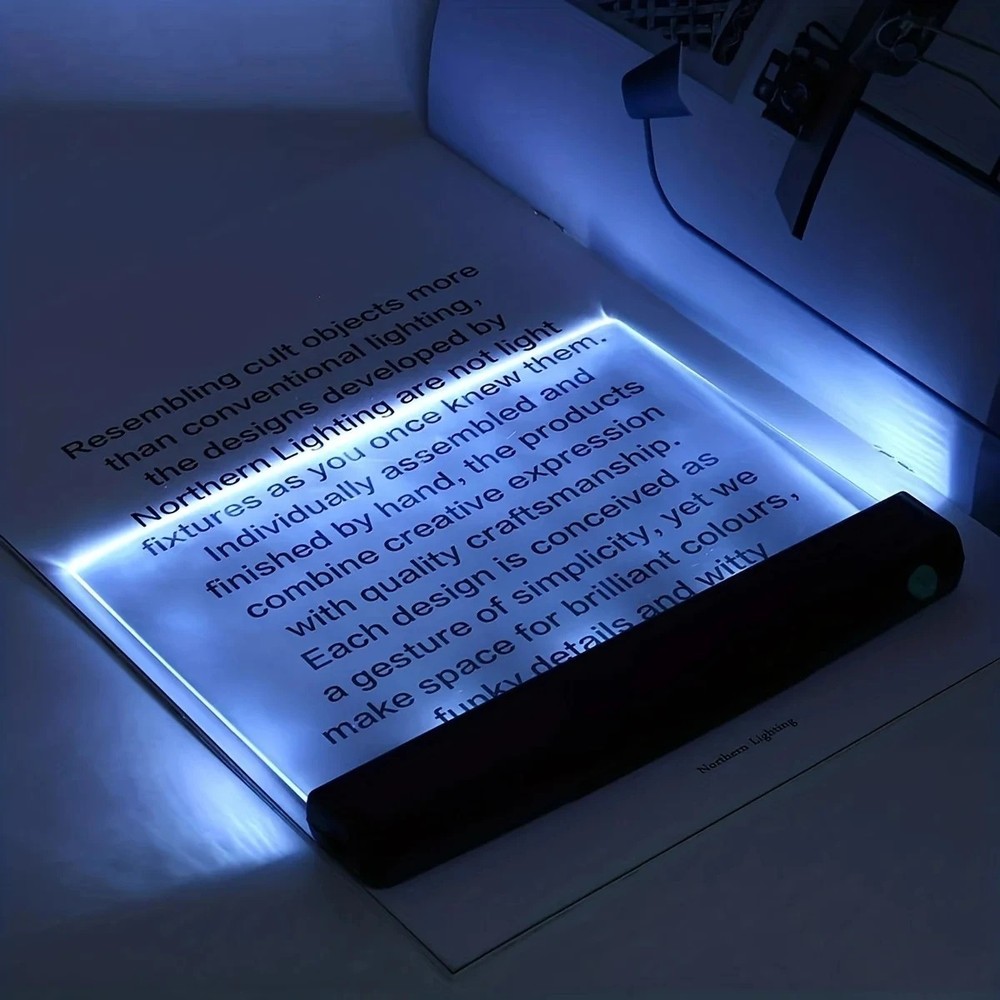LED NIGHT VISION READING LIGHT FLAT PANEL BOOK LIGHT EYE PROTECTION STUDENT LAMP