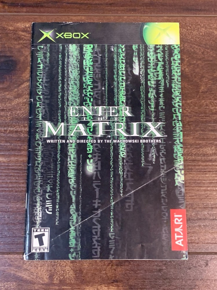 Enter the Matrix XBOX Instruction Manual Only