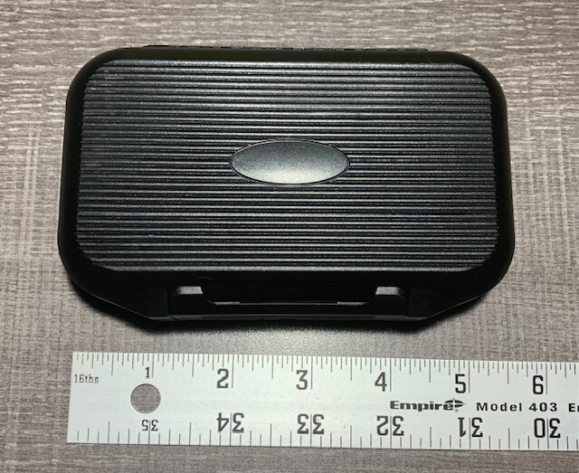 Small Sealed Fly or Jig box, with Slotted Foam Insert