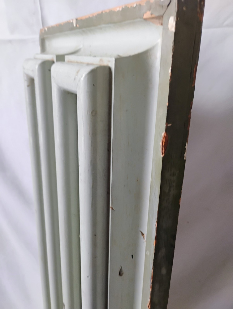 Vintage Fluted + Painted Wood Panel 40" x 14 1/4"