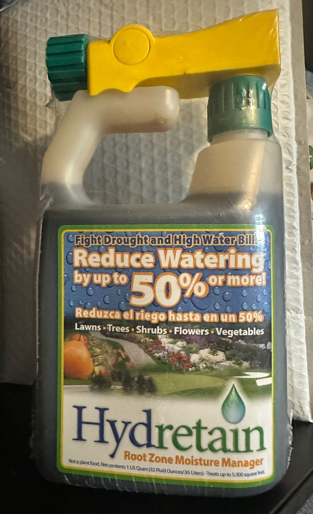 Hydretain Root Zone Lawn Grass Moisture Manager - 32 oz Hose-End Application