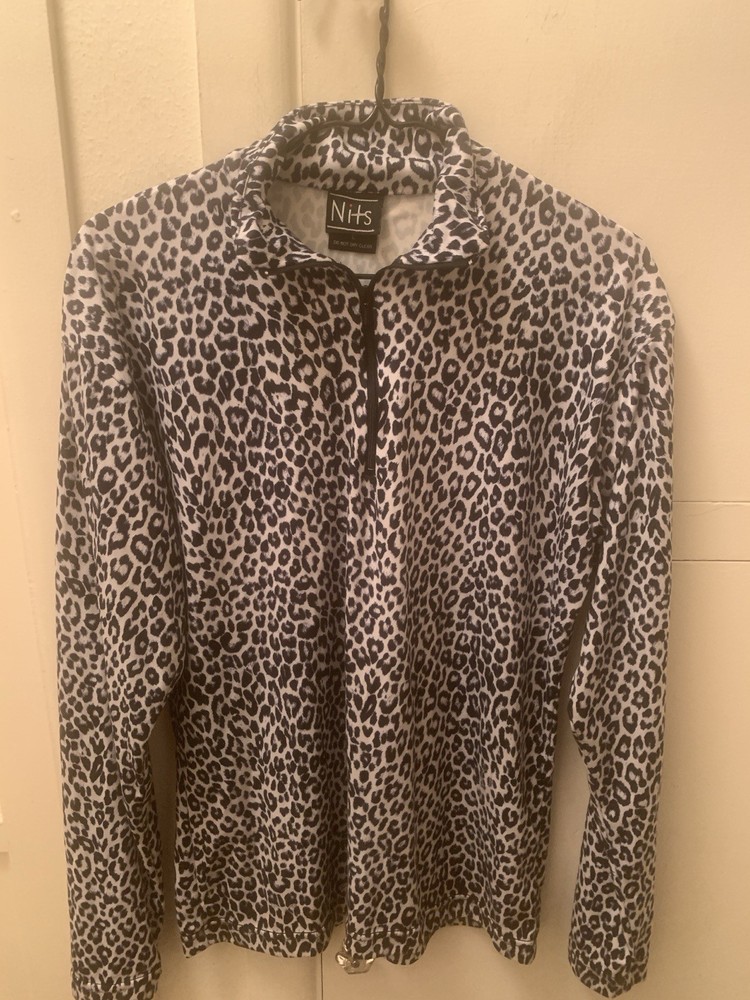 Nils Base Layers 2 NWT, NWOT Black White Leopard Stretch
