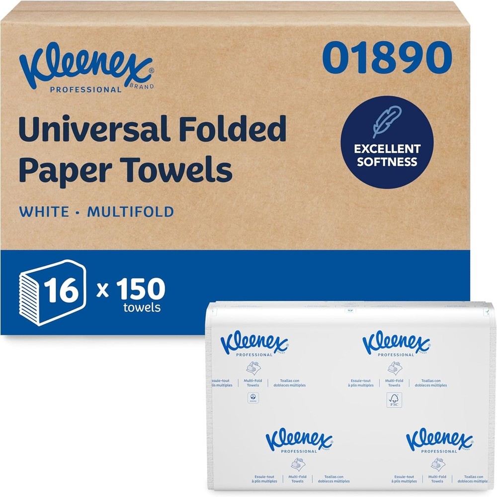 Professional Universal Multifold Paper Towels, Bulk 01890, Absorbency Pockets...