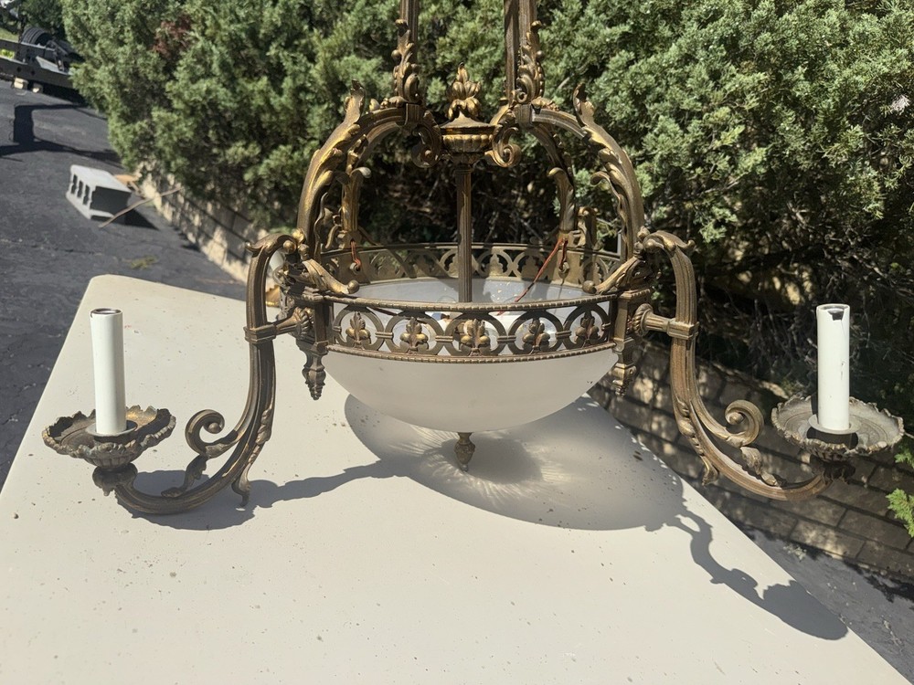 Antique Brass Chandelier