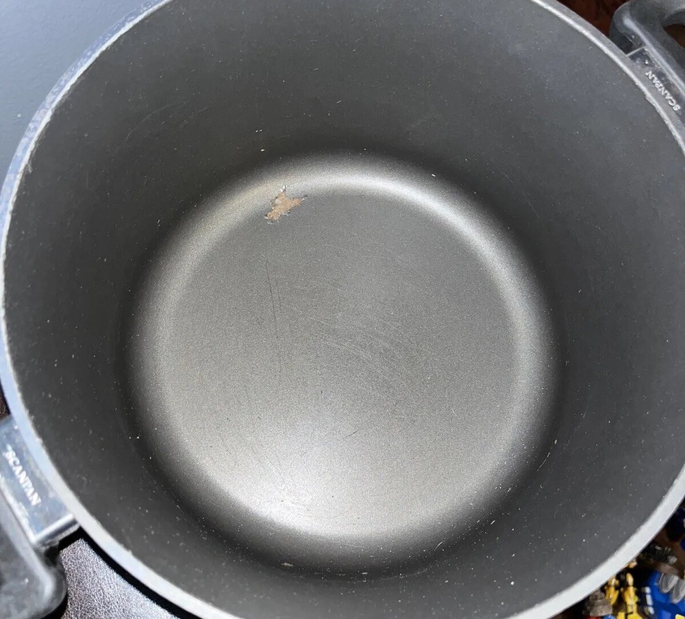 Scanpan Ceramic Titanium Pot With Lid**peeled Coating Inside **