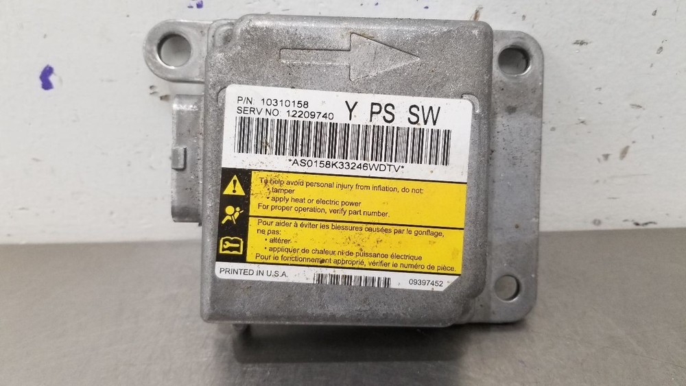 04 CHEVY CORVETTE C5 SRS CONTROL MODULE 12209740