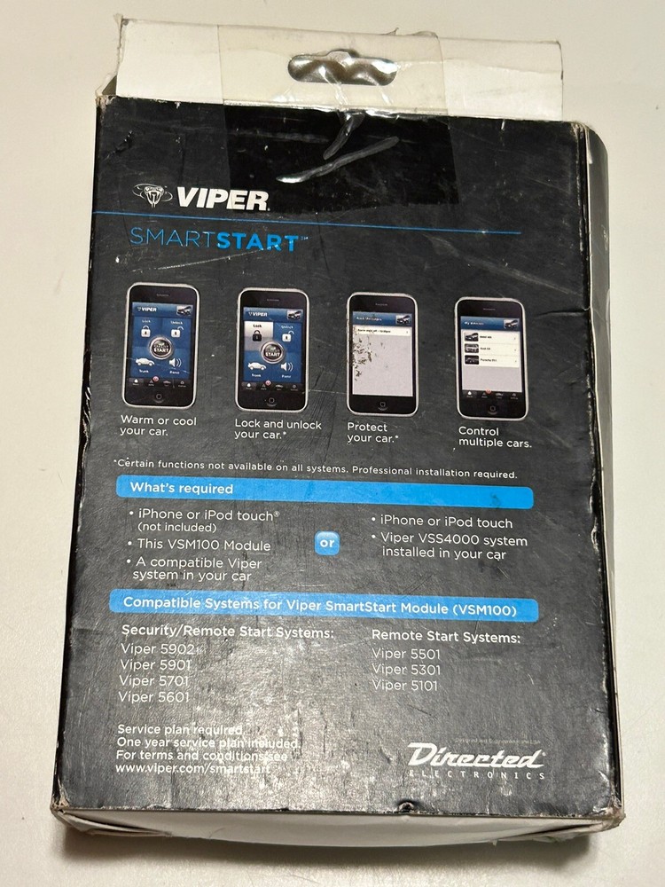 Vintage VIPER VSM100 SmartStart Module for iPhone Directed Electronics NEW