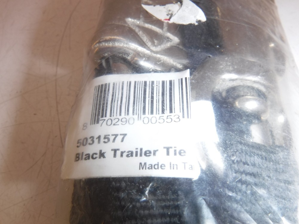 Black Leather Tie Down Hardware Horse Tack Equine