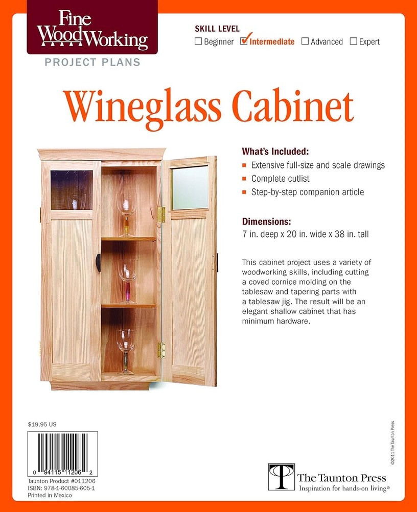 Fine Woodworking Wine Glass Cabinet Plan