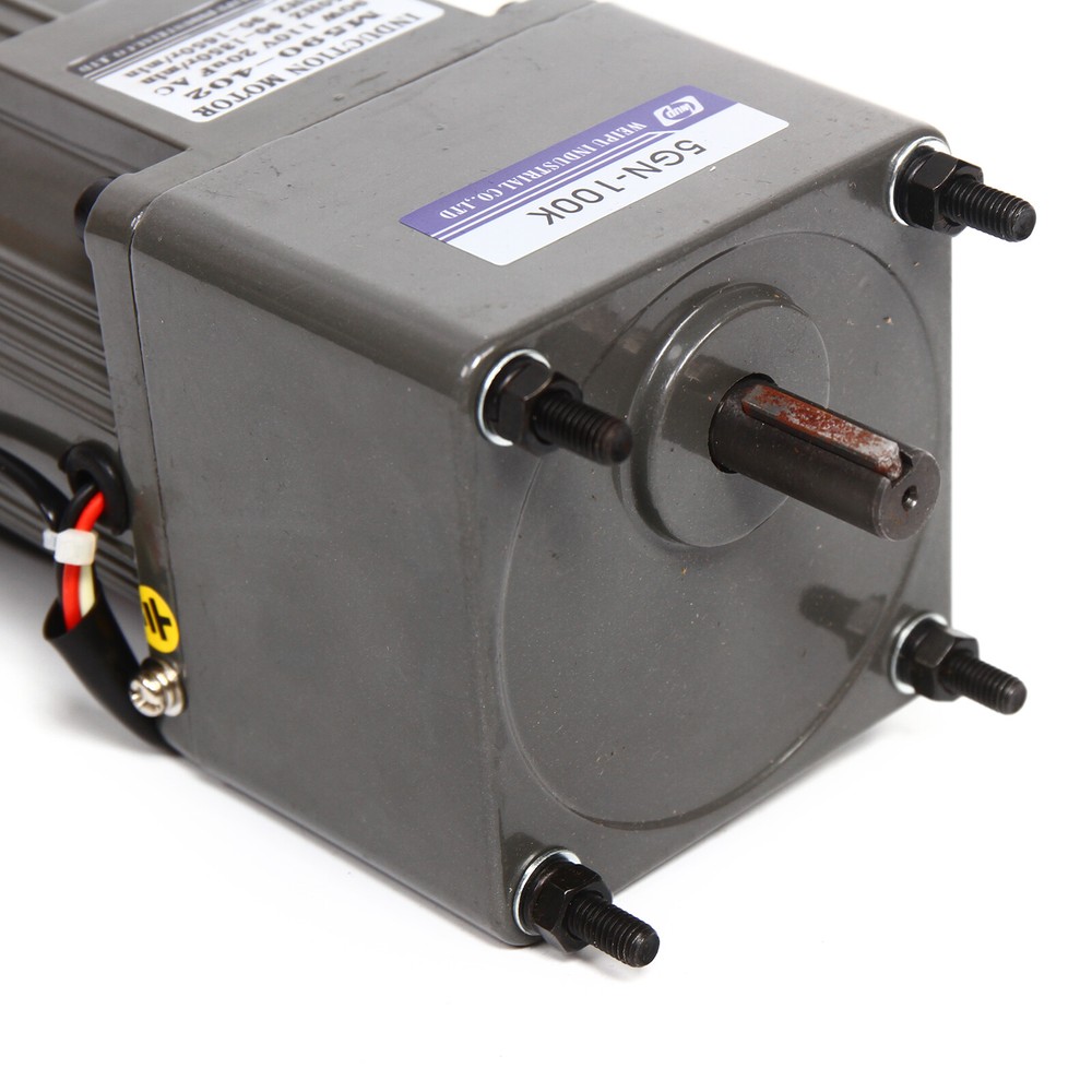 90W AC Gear Motor Electric Variable+Speed Controller Single-phase 1:100 13.5Rpm