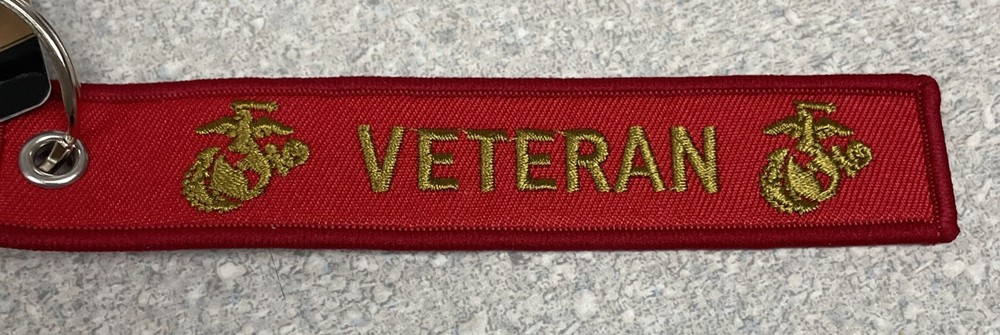Keychain USMC Marine Corps Keychain Red Brand New