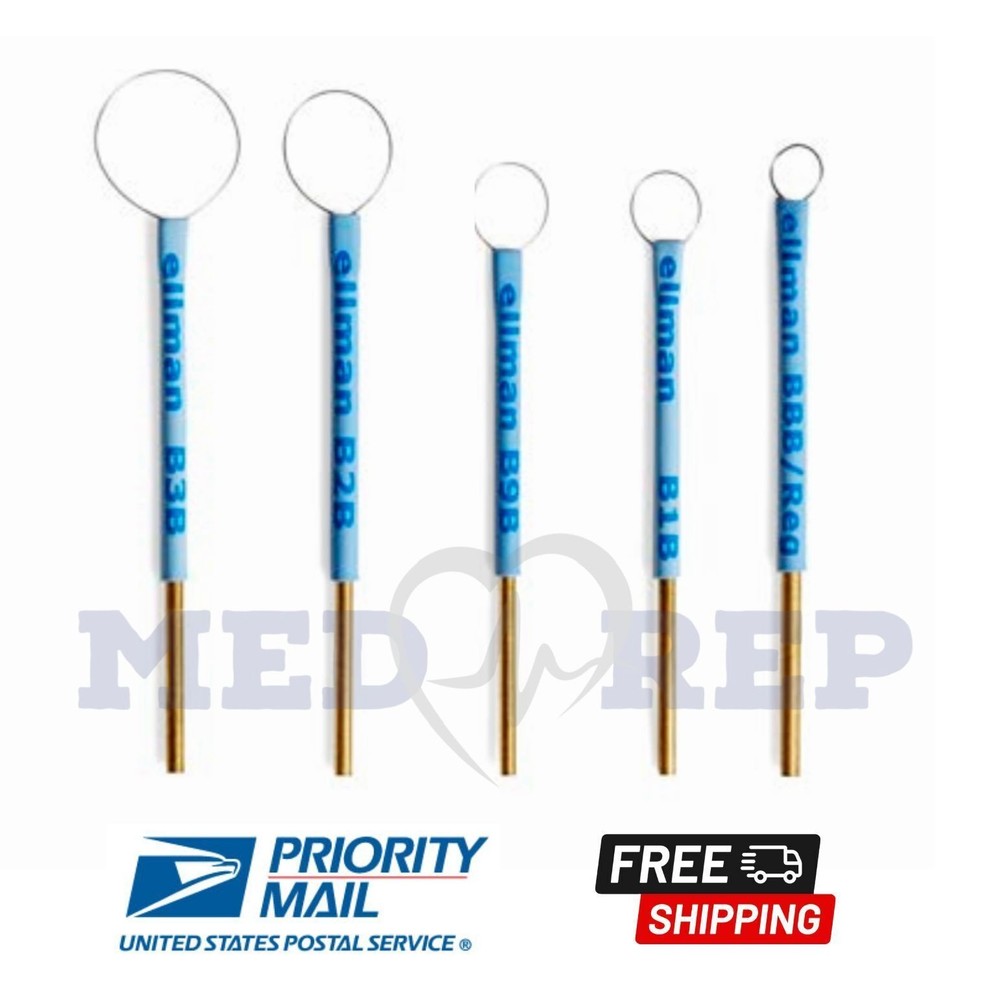 Ellman Surgitron Round Loop Electrodes 5 Pcs Reusable-Tungsten Tips Compatible