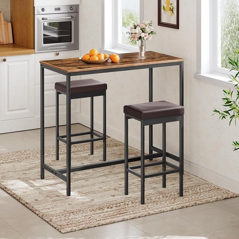 High Density Sponge Bar Stool Soft Seat Modern Style Stable Easy Clean New
