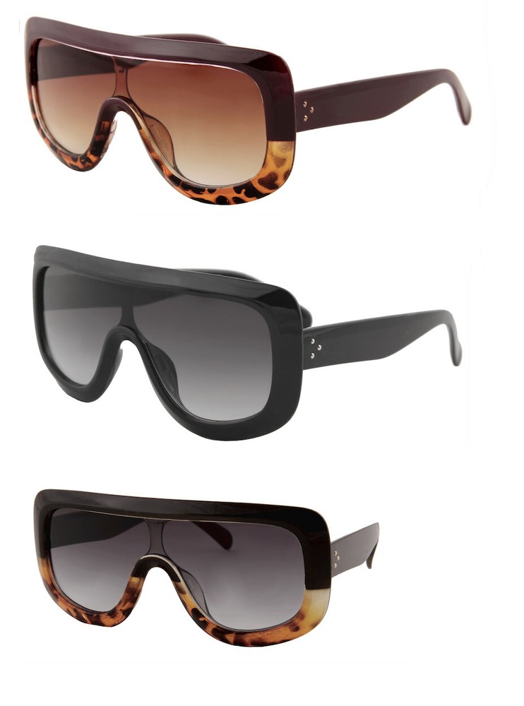 Oversized Flat Mask Design Inspired  Women Sunglasses