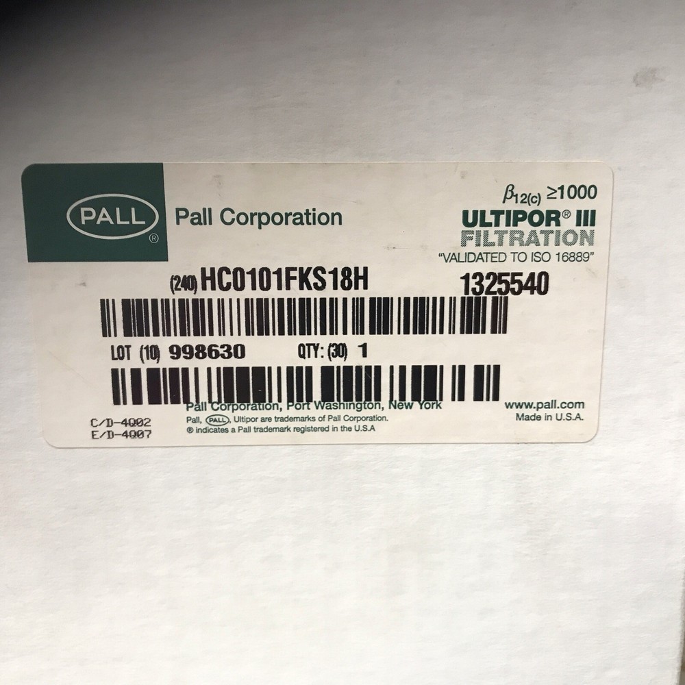 Pall Filter Element HC0101FKS18H (LLE04B)