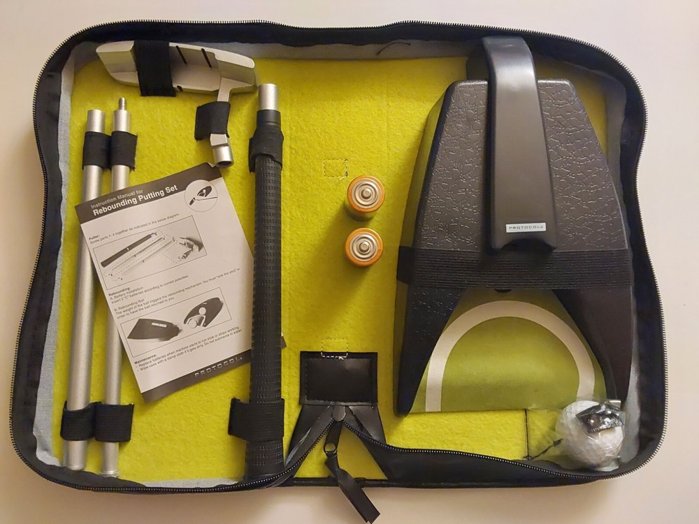 PROTOCOL PORTABLE INSIDE OUTSIDE GOLF CLUB PUTTING CUP REBOUNDING SET COMPACT