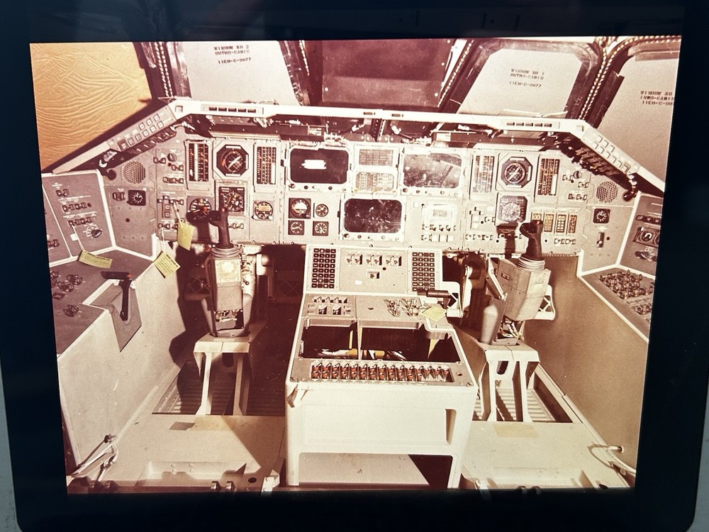 1977 NASA KSC Space Shuttle Orbiter Cockpit Controls Presentation Transparency