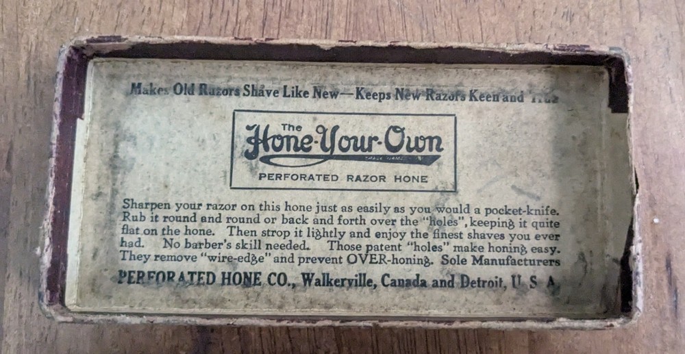 Antique Perforated Razor Hone