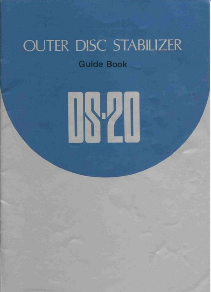 Kenwood DS-20 Disc Stabilizer Owners Instruction Manual