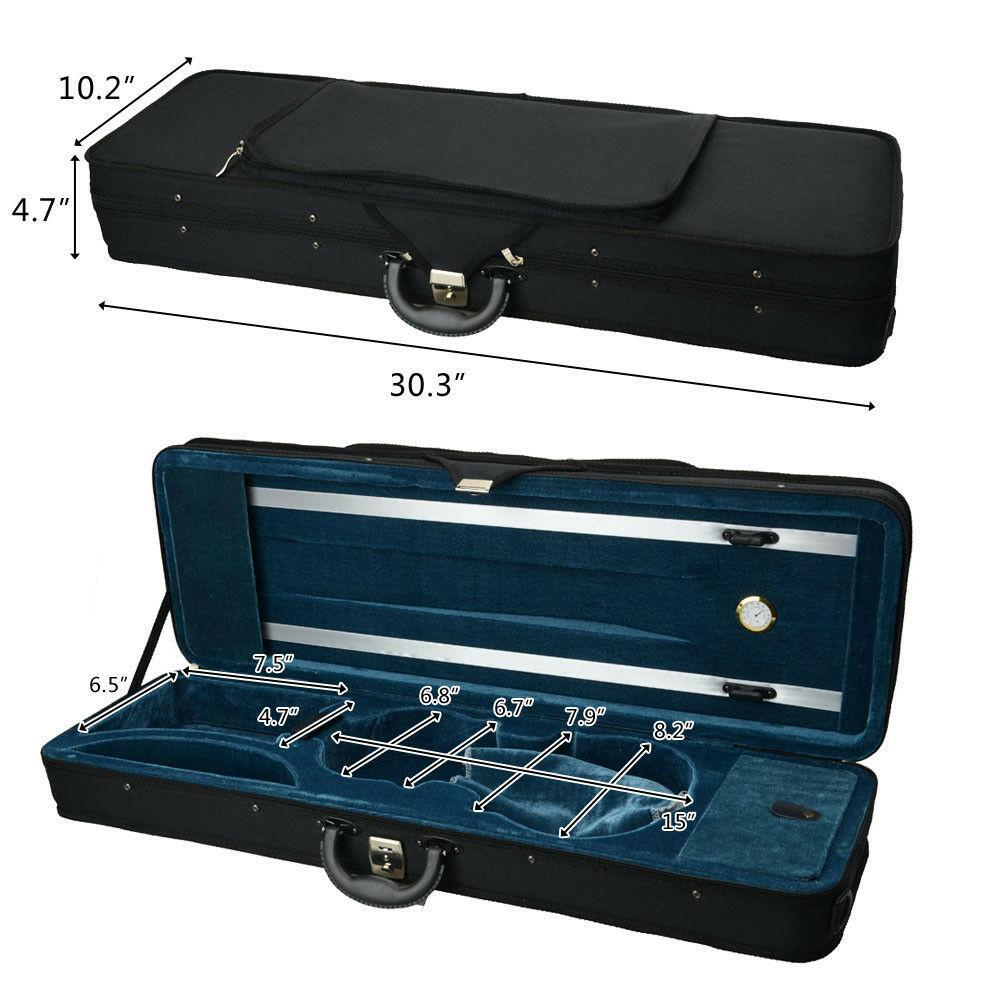 Hot 4/4 Square Nylon Material Violin Fiddle Case High Quality