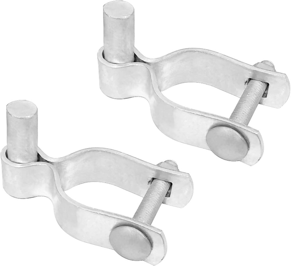 2 Pack Chain Link Fence Gate Post Hinge - Use for outside Diameter Post/Pipe - G