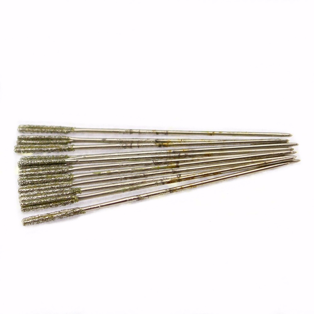 20Pcs Diamond Drill Saw Hole 1.4 mm Coated Lapidary Solid Bits for Jewelry Tools