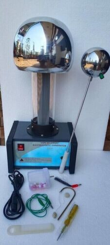 Van De Graaff Generator Motorised In Heavy Motor With All Practical Accessories