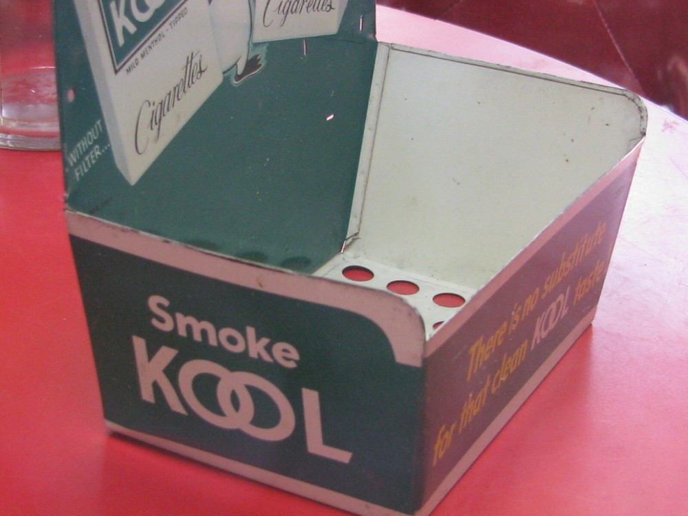 VINTAGE KOOL CIGARETTE MATCH BOOK CONTAINER