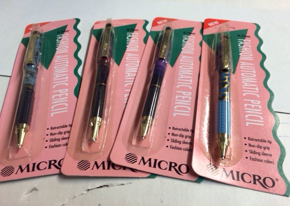 2x non sharpening Automatic Pencil .7mm. Retractable Tip. Micro.