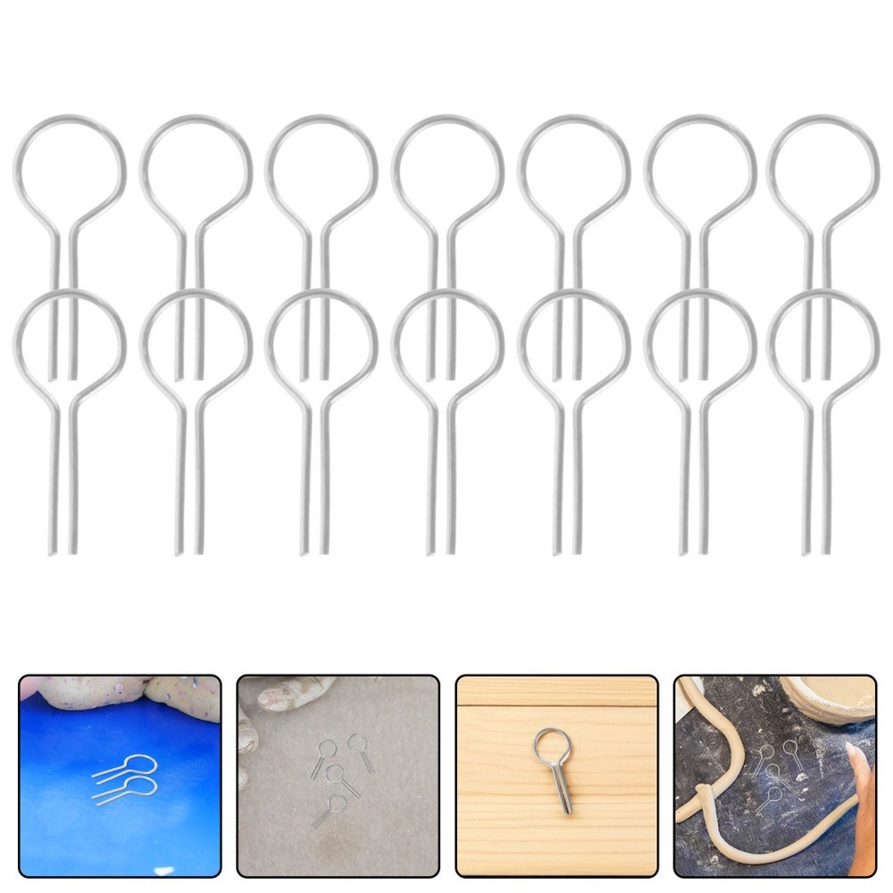 200 Pcs Hanging Needle Pendant Making Hooks Diy Ceramic Craft Tool