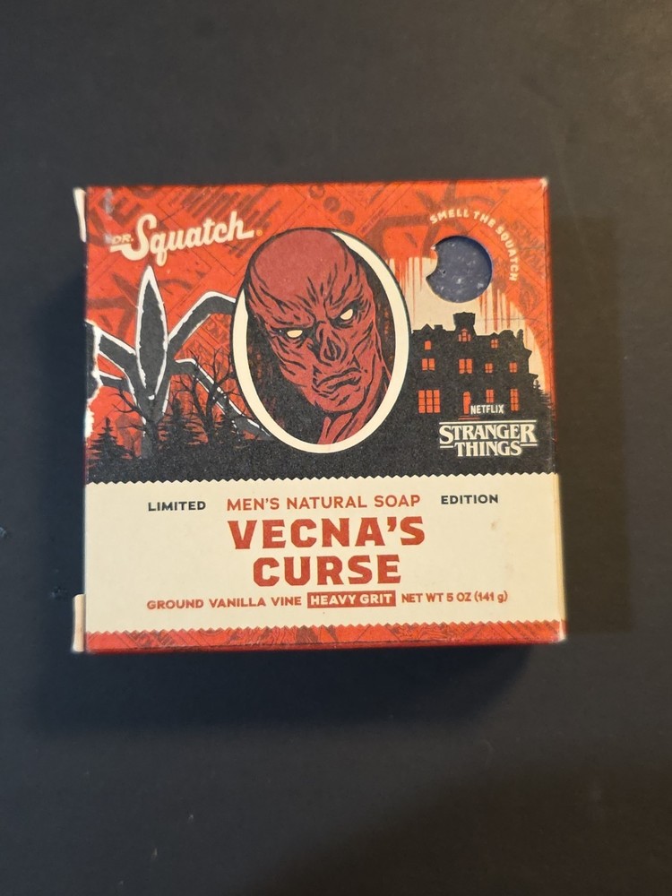 5 Pack -Dr. Squatch Stranger Things Vecna's Curse Soap Limited Edition 5 oz