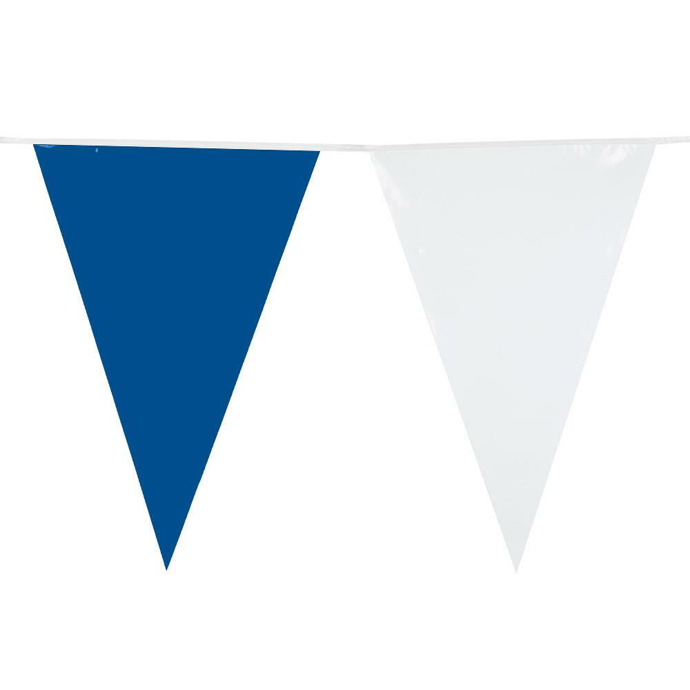Boland Blue/White 10m Triangular Pennant Bunting
