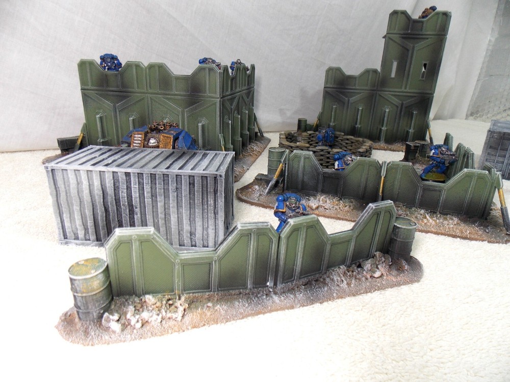 WARGAMING TERRAIN PAINTED BUNDLE 9 PIECE SET...ADVANCE ORDERS