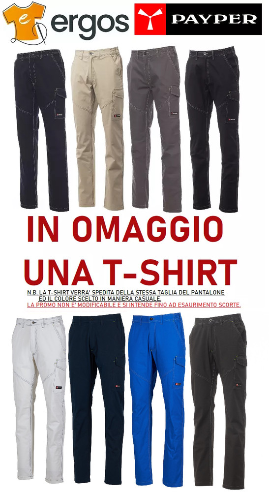 PAYPER WORKER STRETCH SUMMER Stretch Work Pants Unisex Summer