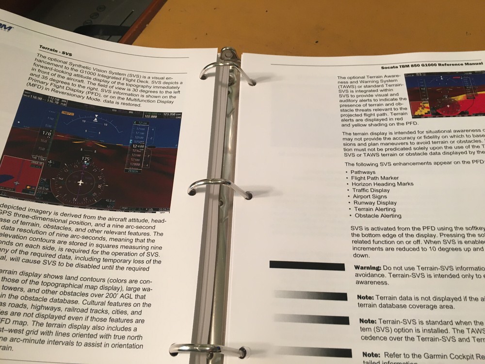 Socata TBM 850, G1000 Reference Manual