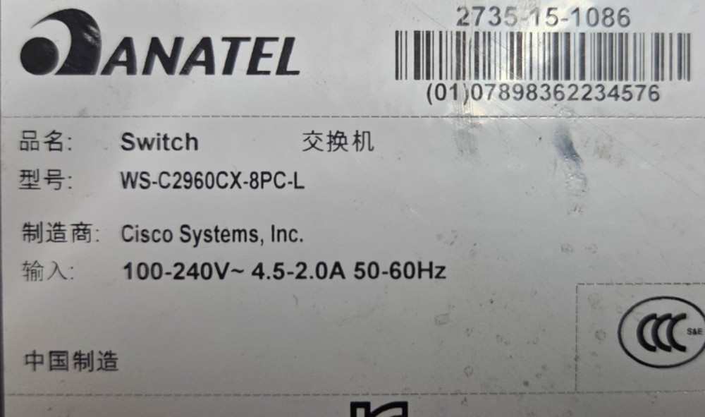 CISCO Catalyst 2960-CX Series Switch WS-C2960CX-8PC-L