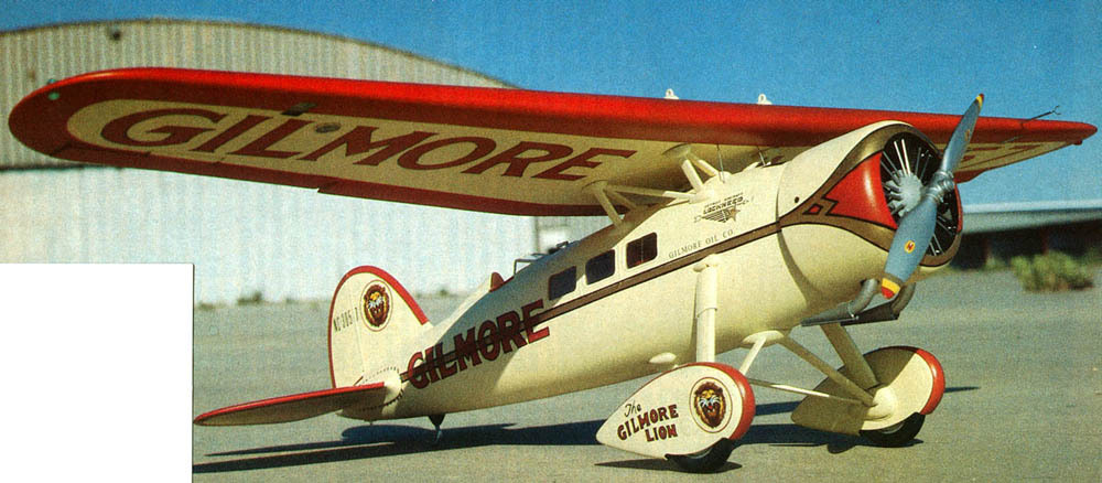 Lockheed Vega Air Express  61  INCH Wing span  RC AIrplane Printed Plans