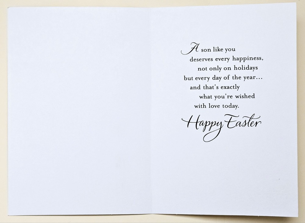 Happy Easter Son / Greeting Card (incl. Envelope 5×7")