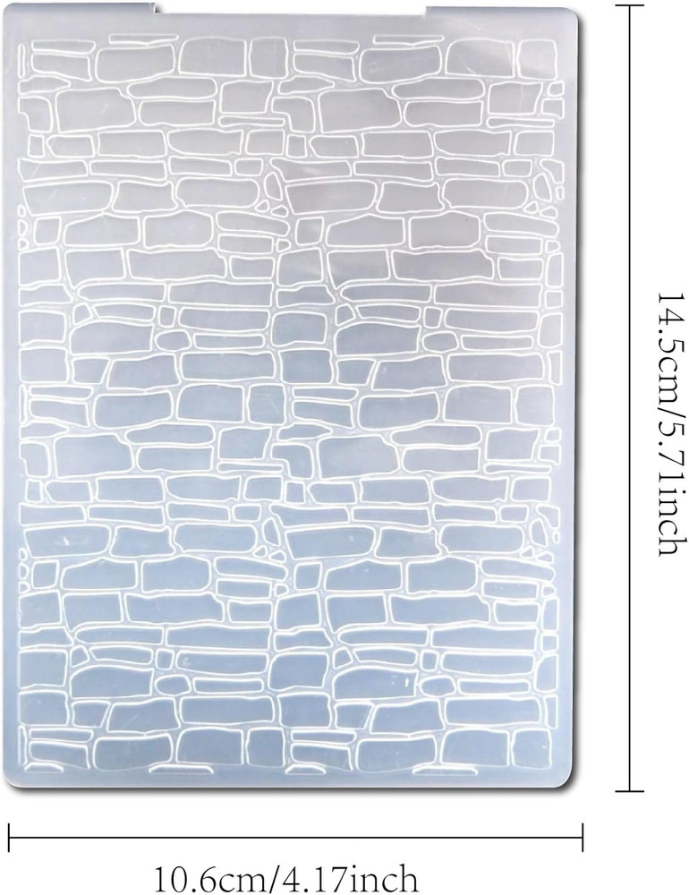 Brick Wall Embossing Folders for Card Making Bricks Textured Embossing Folder fo