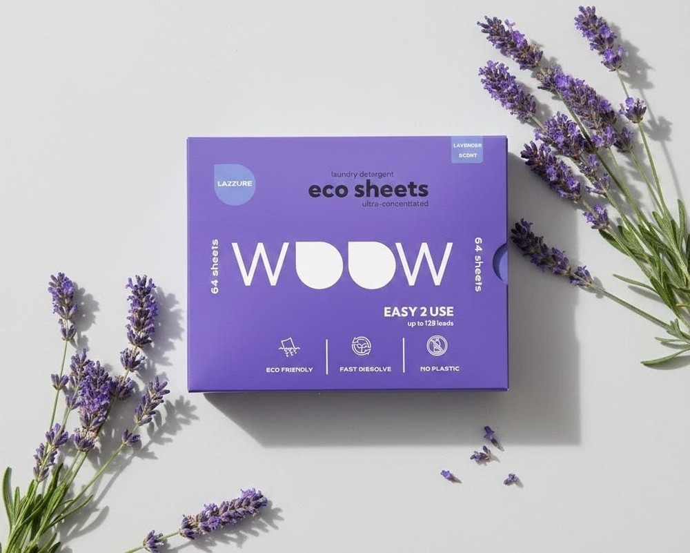 Lazzure Eco-Friendly Laundry Detergent Sheets – 64 Biodegradable Sheets NEW