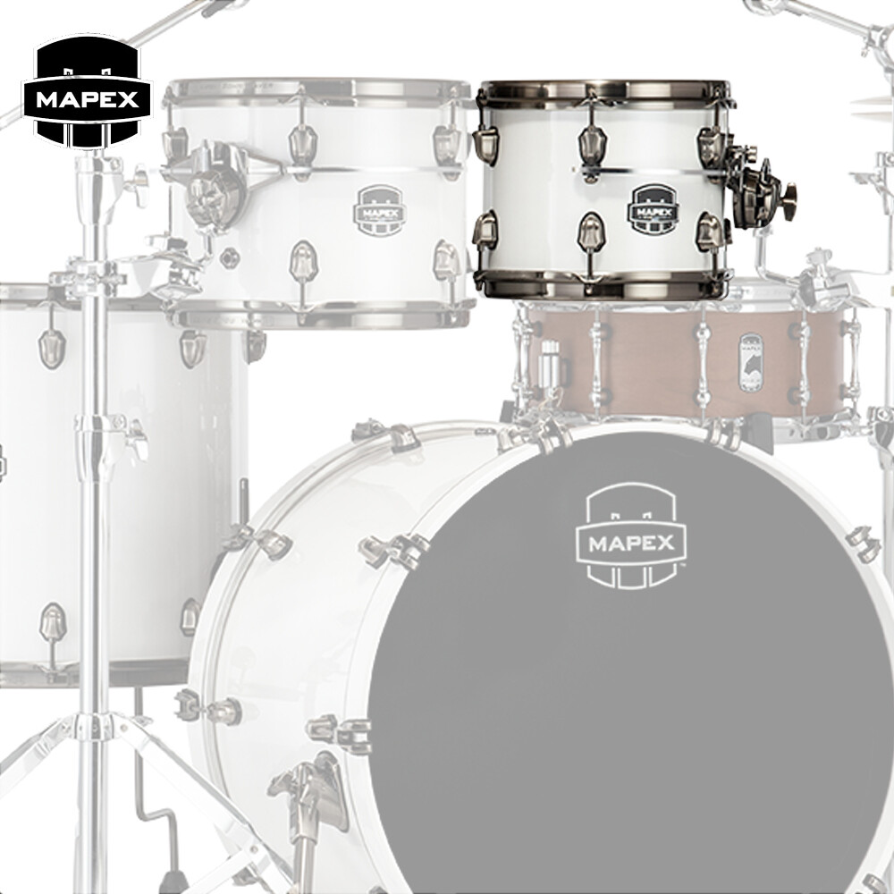 Mapex Saturn Evolution 8" x 7" Maple Mounted Tom Polar White SET807MBPI
