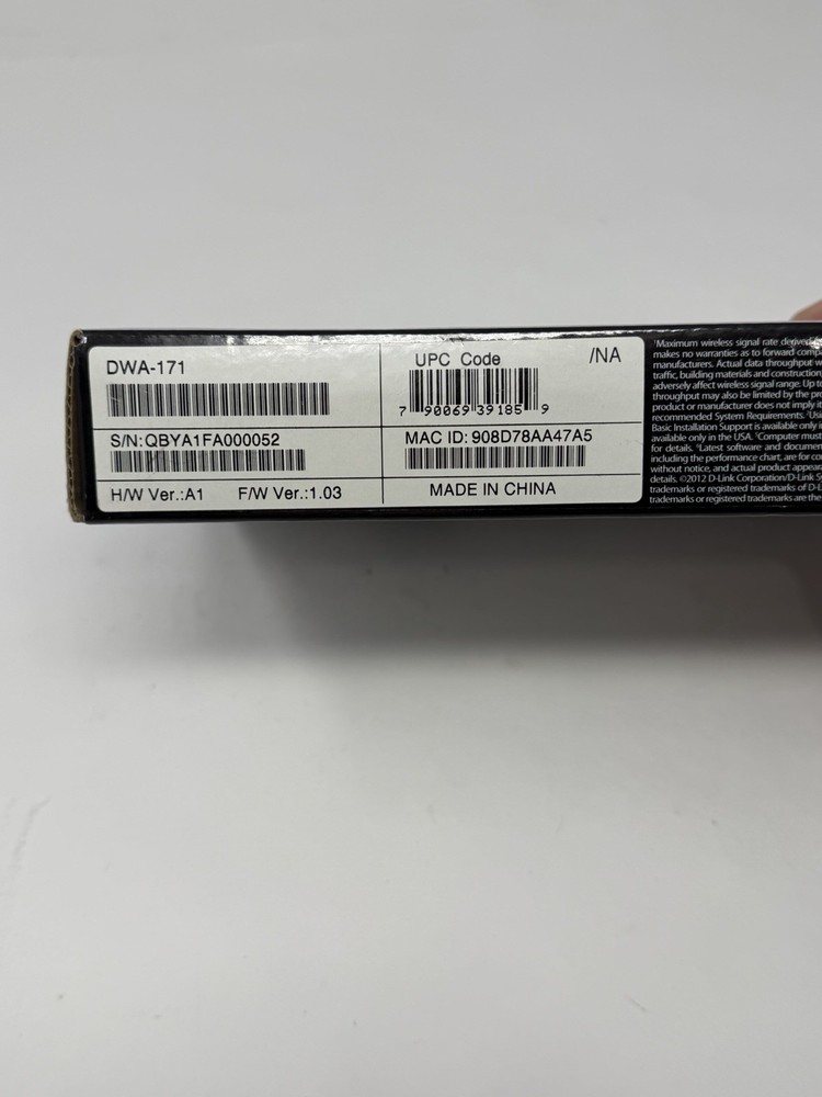 D-Link Dwa-171 Wireless Ac Dual Band USB Adapter