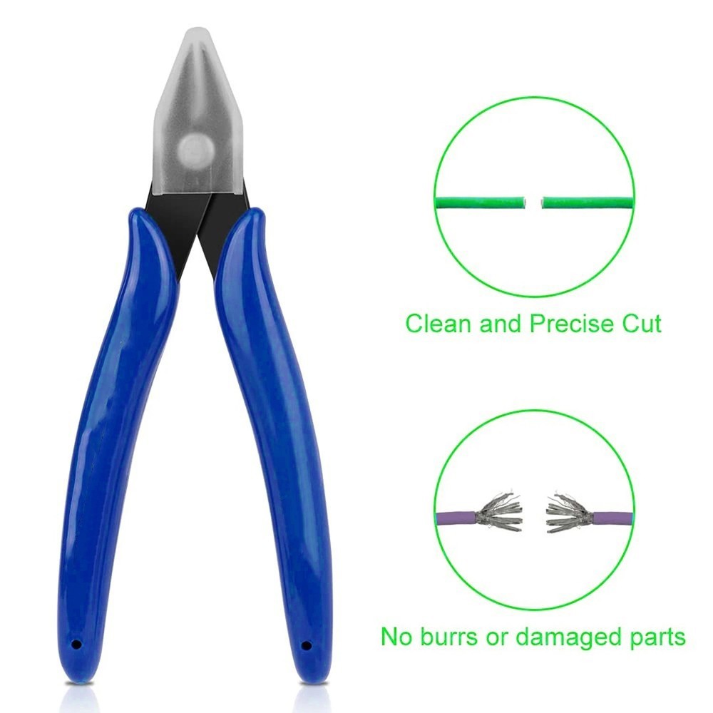 Electrical Cutting Plier Jewelry Wire Cable Cutter Tool Flush Pliers Side Snips