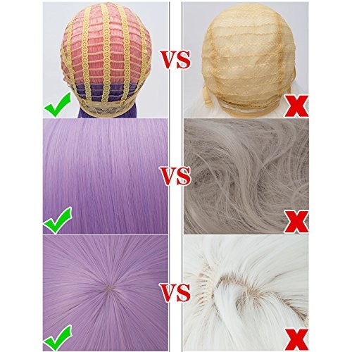 Adjustable Black Cosplay Wig with Butterfly Clips
