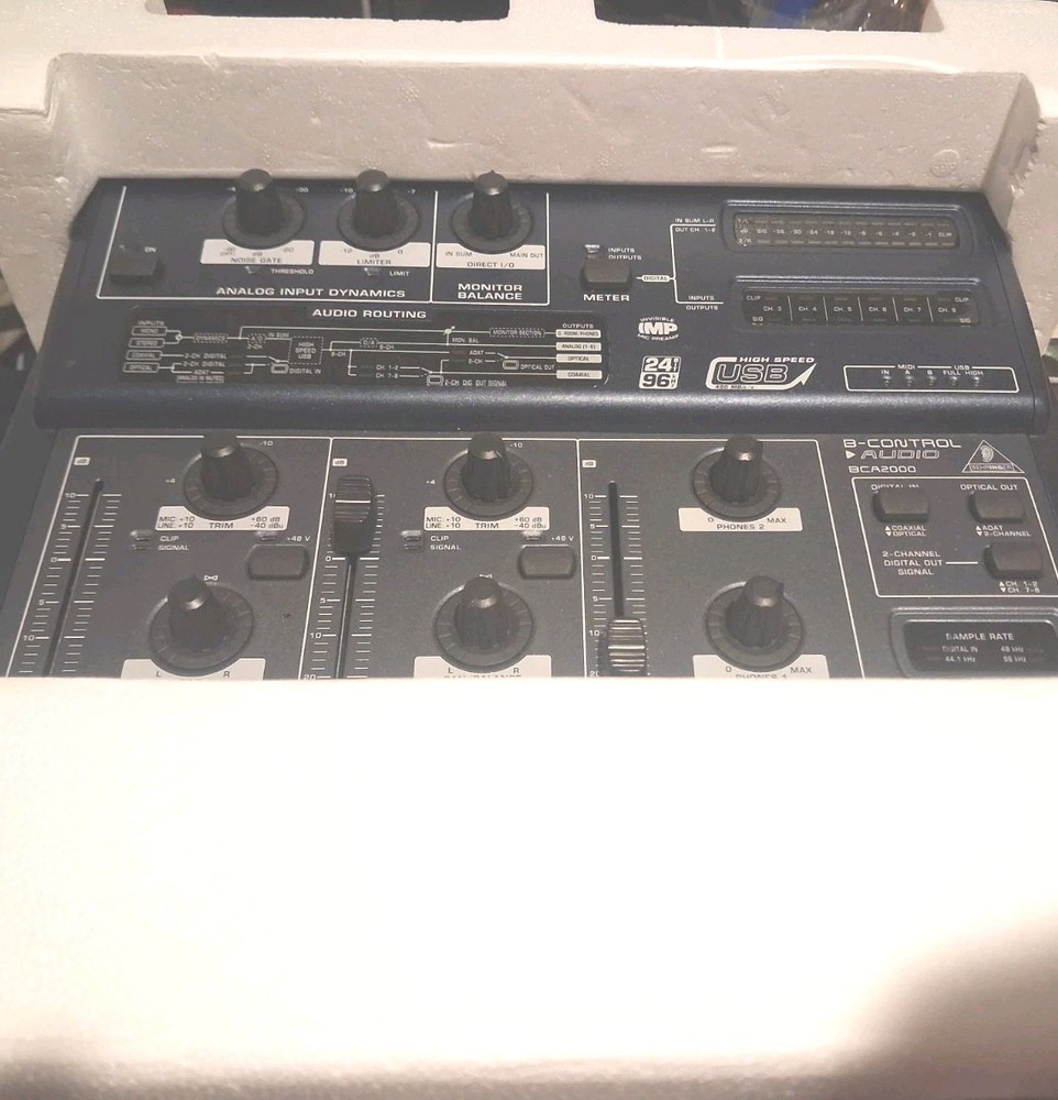 Behringer BCA-2000 Audio Interface Midi Cintrol Interface With ADAT SUPPORT Blue